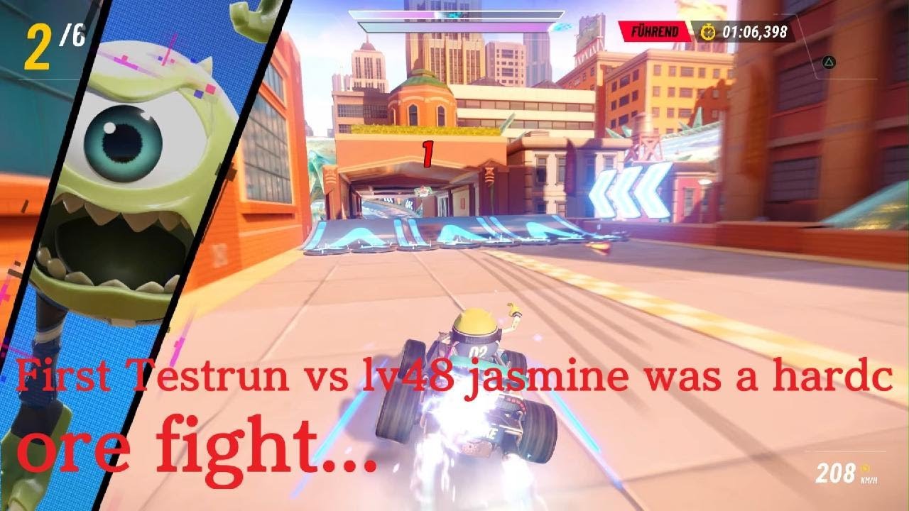 Disney Speedstorm #mikewazowski Full Supercharged First Testrun 🤨