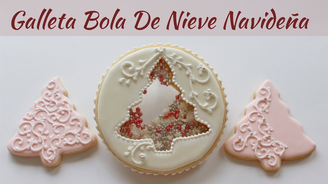 Galleta De Bola De Nieve Navideña