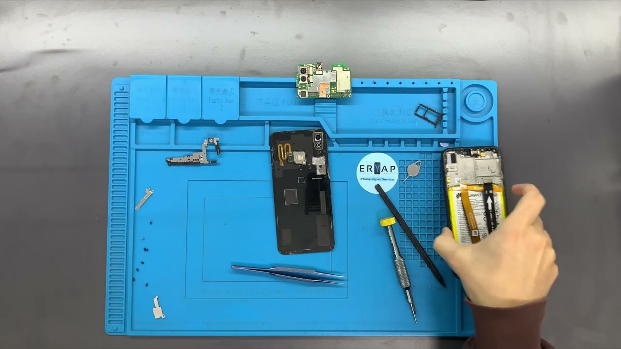 Huawei P20 lite - power buton değişimi - arızalı açma kapama tuşu değişimi