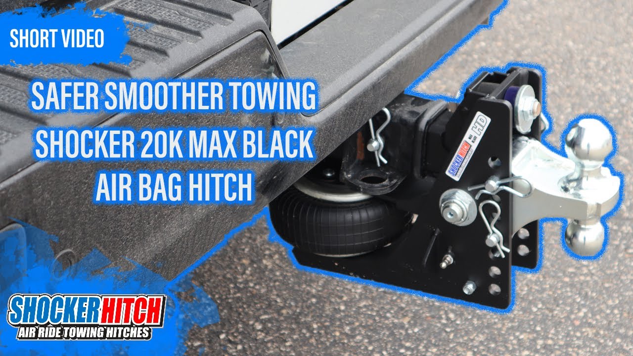 Safer Smoother Towing - 20K Max Black Air Hitch - Shocker Hitch