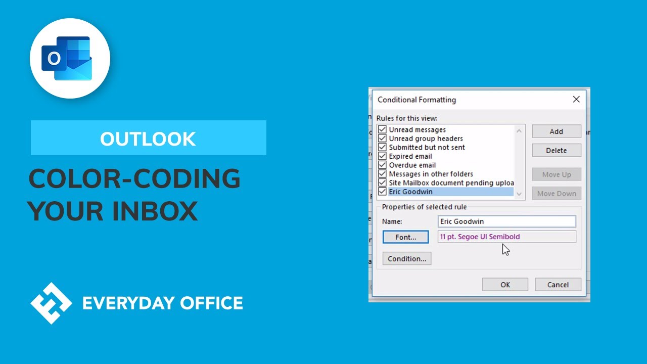 Color-Coding Email in Microsoft Outlook