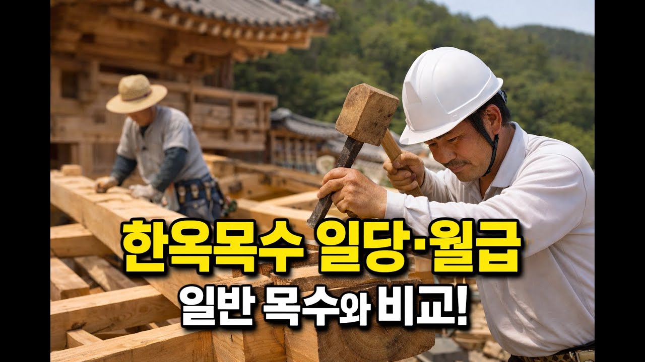 한옥목수 일당&middot;월급 현실｜전통 한옥 현장, 일반 목수와 이렇게 다릅니다 (목수잡.com)