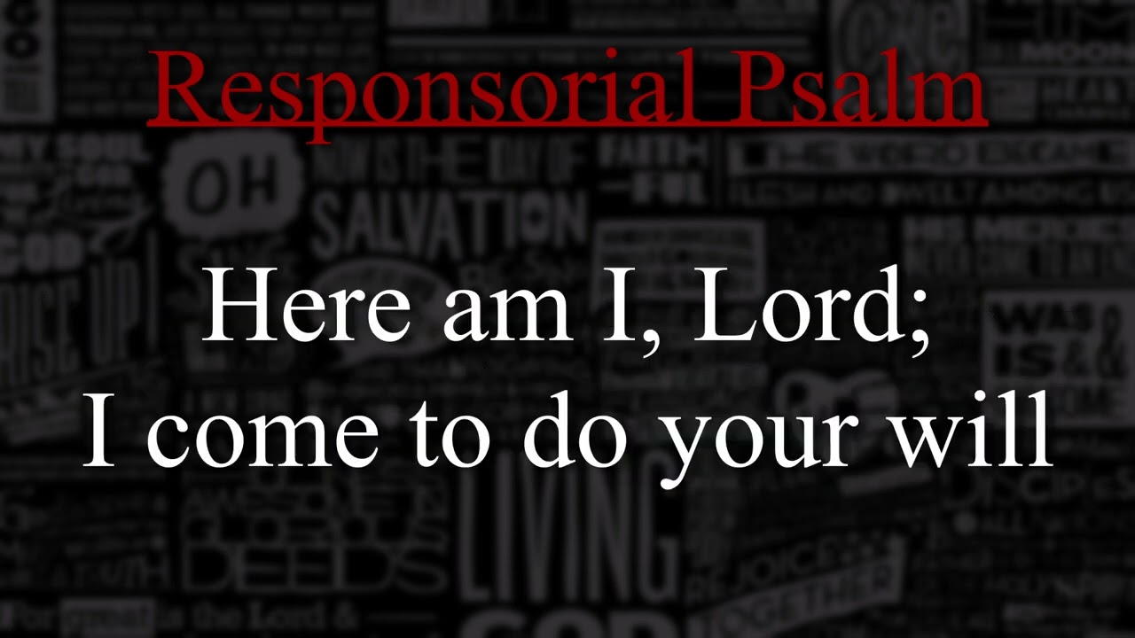 [CANTOR] Second Sunday in Ordinary Time - January 15, 2023 - (RESPOND & ACCLAIM)