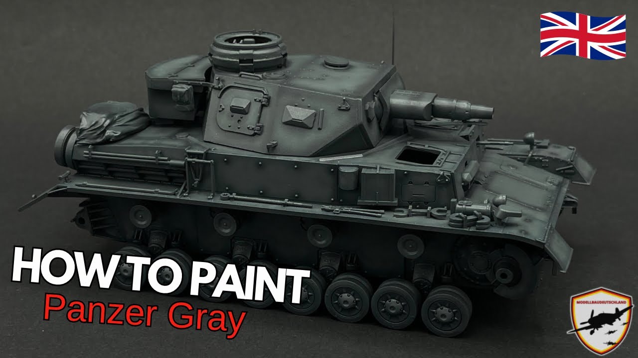 How to Paint German Grey Panzer IV Ausf.E | (English Version test)