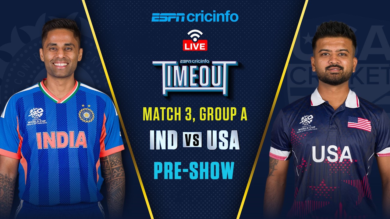 India vs USA | T20 World Cup 2026 LIVE Build-Up | Pre-Match Analysis & Discussion