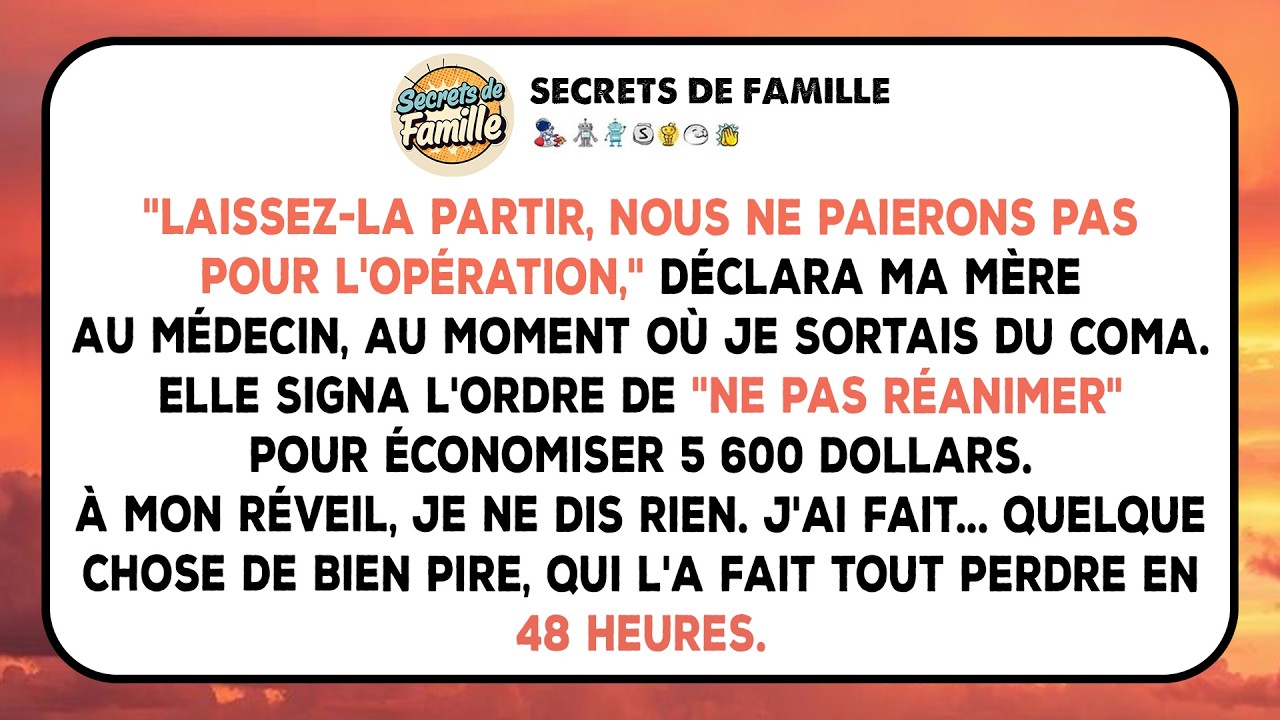 Ma m&egrave;re a sign&eacute; l'ordre 