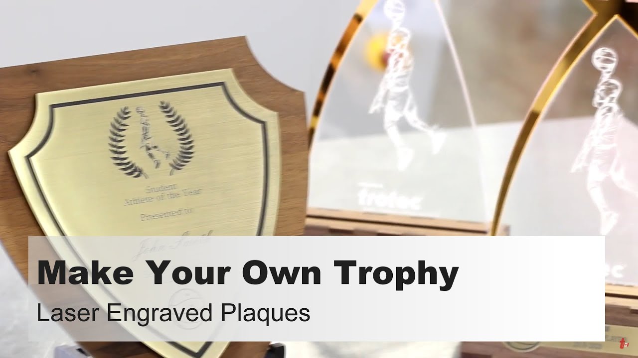 Make Your Own Trophy | Laser Engraved Plaques