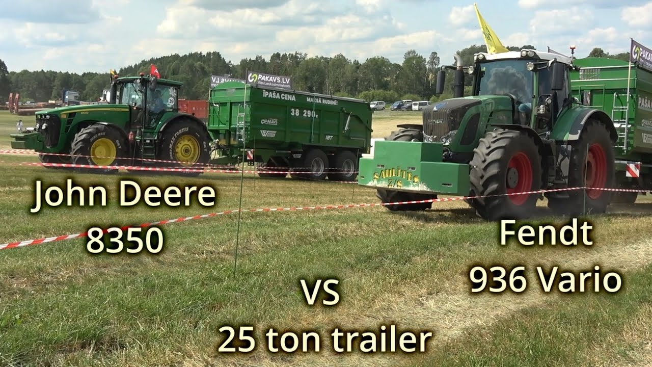 Fendt 936 Vario vs John Deere 8530 / Agriculture tractors