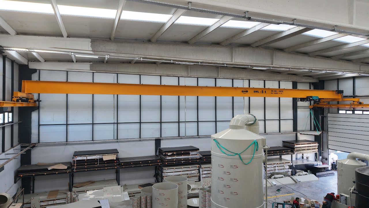 5 Ton Tek Kiriş Köprülü Vinçler - Yük Taşıma | 5 Ton Single Girder EOT Cranes - Load Handling