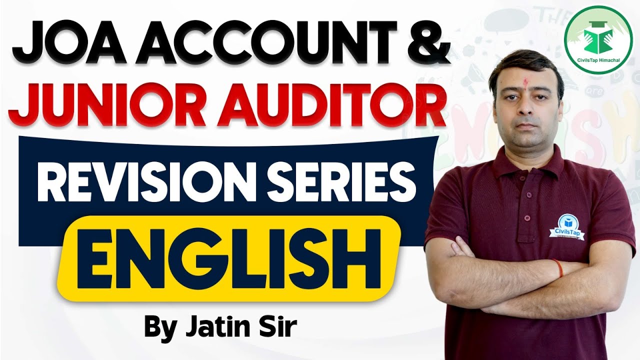 English Revision Series | HP JOA Accounts & Junior Auditor Exam Preparation 2024 | Civilstap