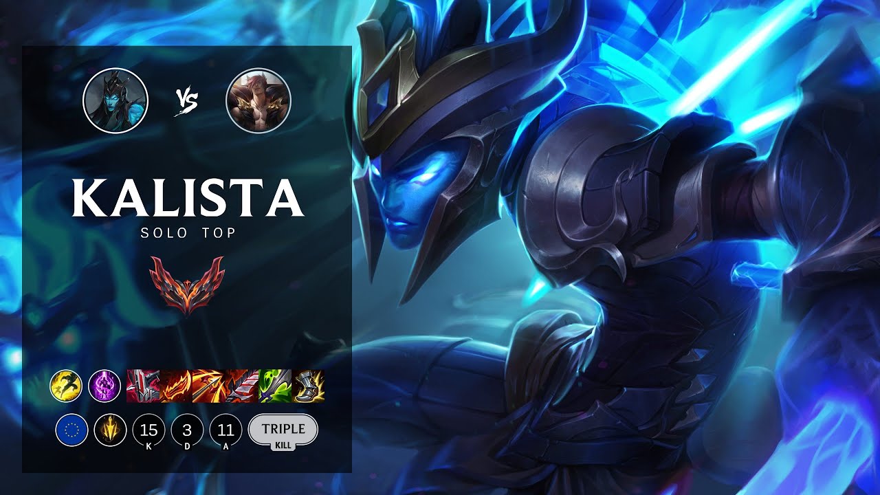Kalista Top vs Sett - EUW Grandmaster Patch 12.18