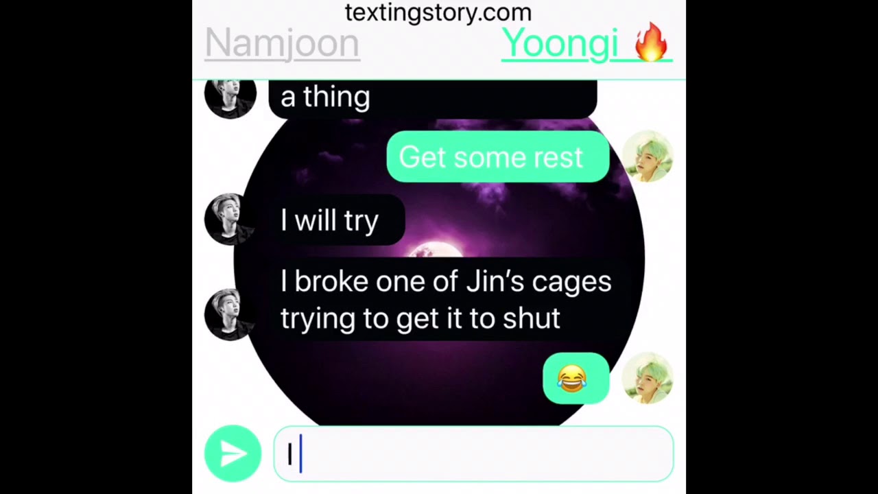 YoonMin texting story Best of me part 3 feat Namjoon