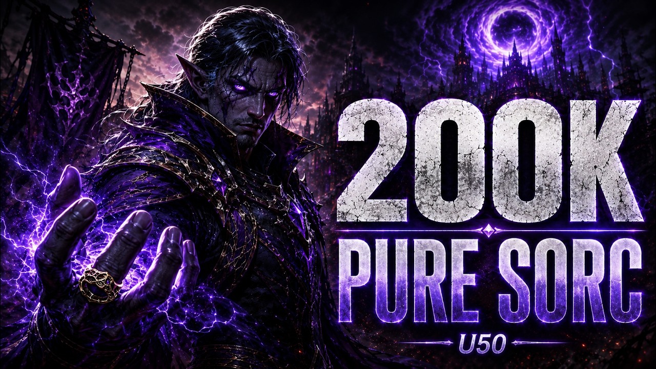 ESO U50 Sorc DPS Guide: 200K No Pet Setup