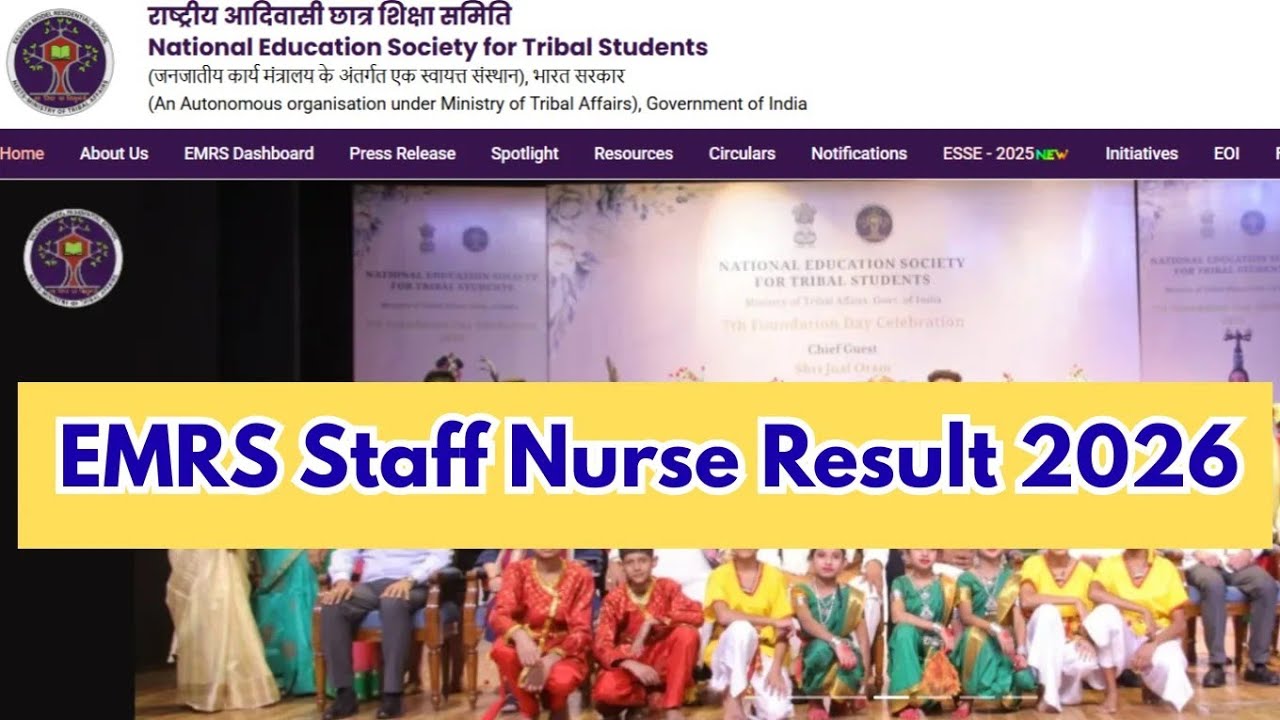EMRS Staff Nurse Result 2026: Expected Date, Merit List PDF, Cut Off & How to Download