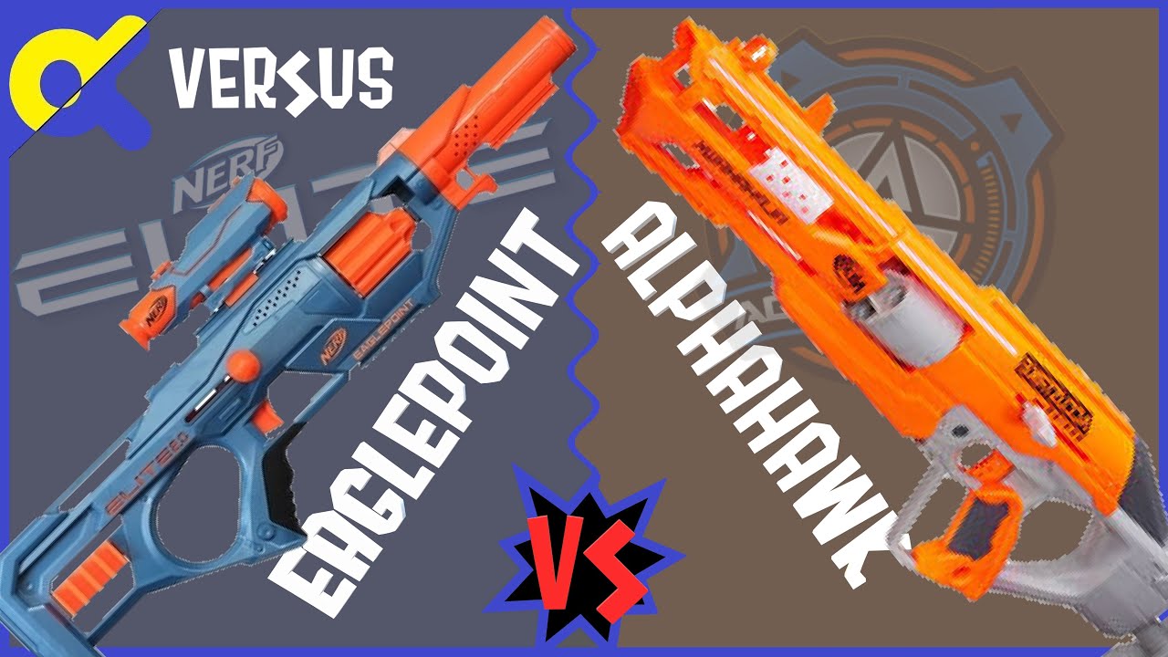 [VERSUS] Nerf Elite 2.0 Eaglepoint RD-8 VS Nerf Accustrike Alphahawk (français FR) - Blaster Zone