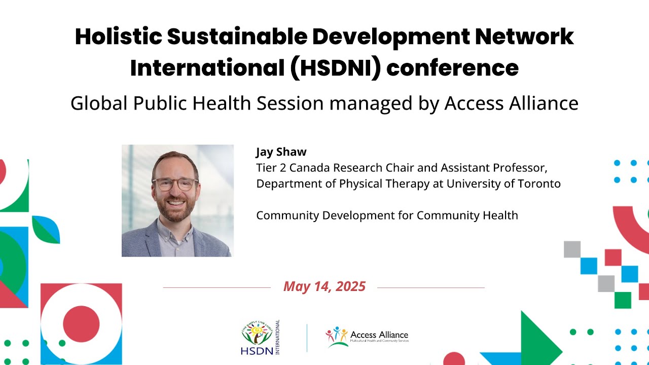 Jay Shaw - Community Development for Community Health - at the 2025 Access Alliance research event