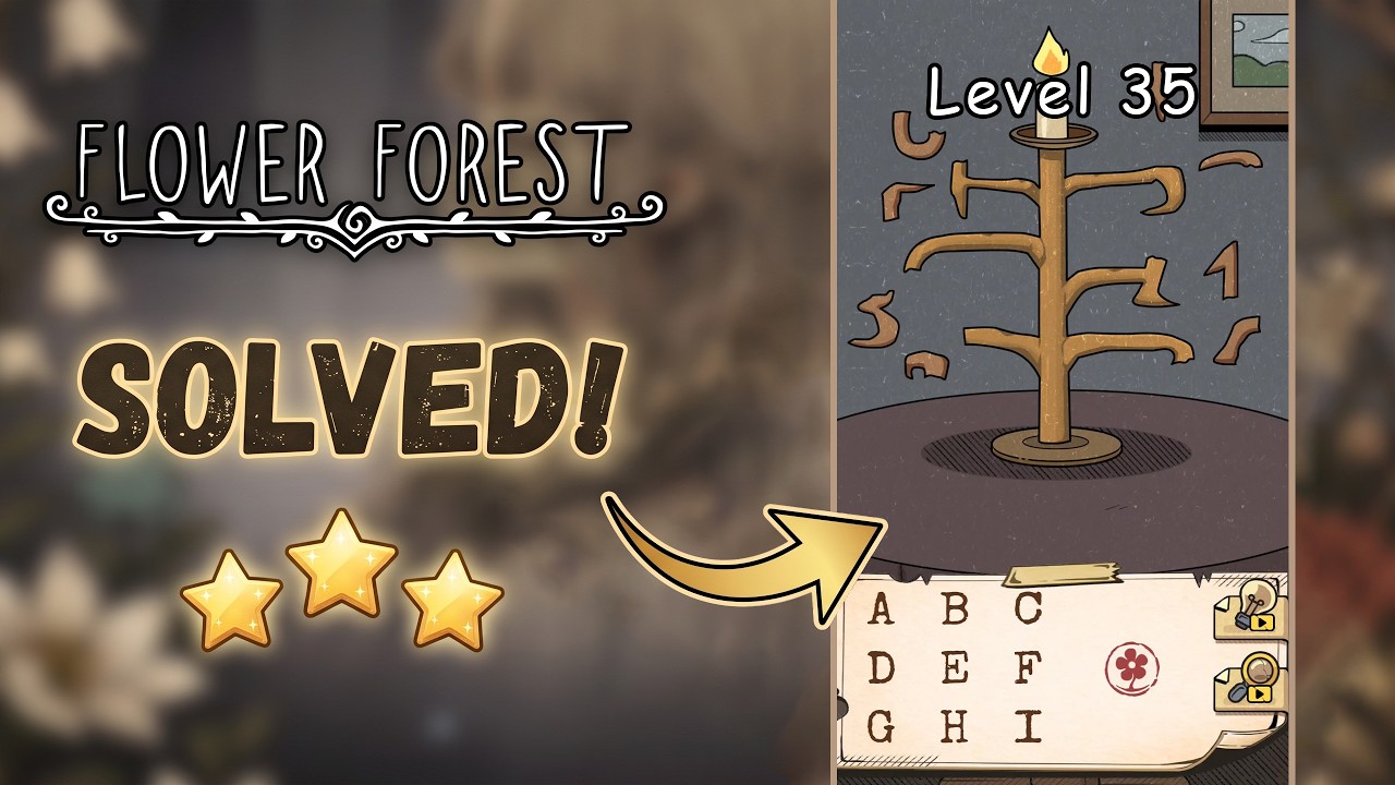 🌸 Flower Forest - Word Puzzle | Level 35 Walkthrough & Solution [iOS/Android] 🧠