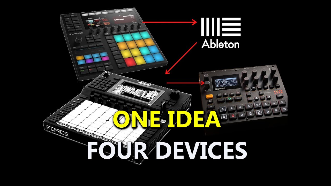 NI Maschine Mk3 (автономная версия «сделай сам» o.0) → Ableton → Akai Force → Digitakt 2 | Полный...