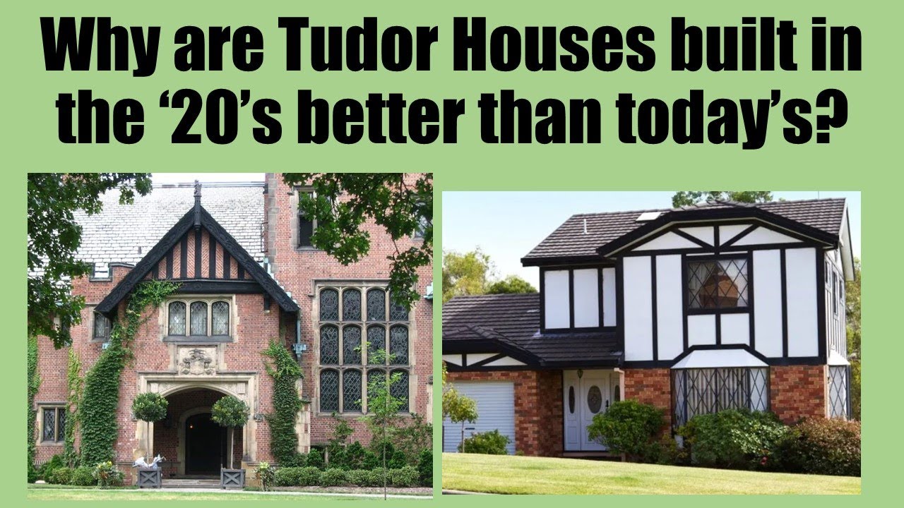 Why did the build better looking homes in the 20's?