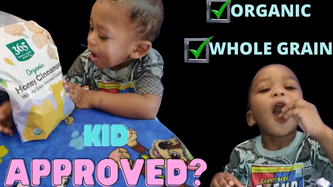 ORGANIC Animal Cookies REVIEW!| Healthy Alternative|Whole Foods Market| Whole Grain Snacks