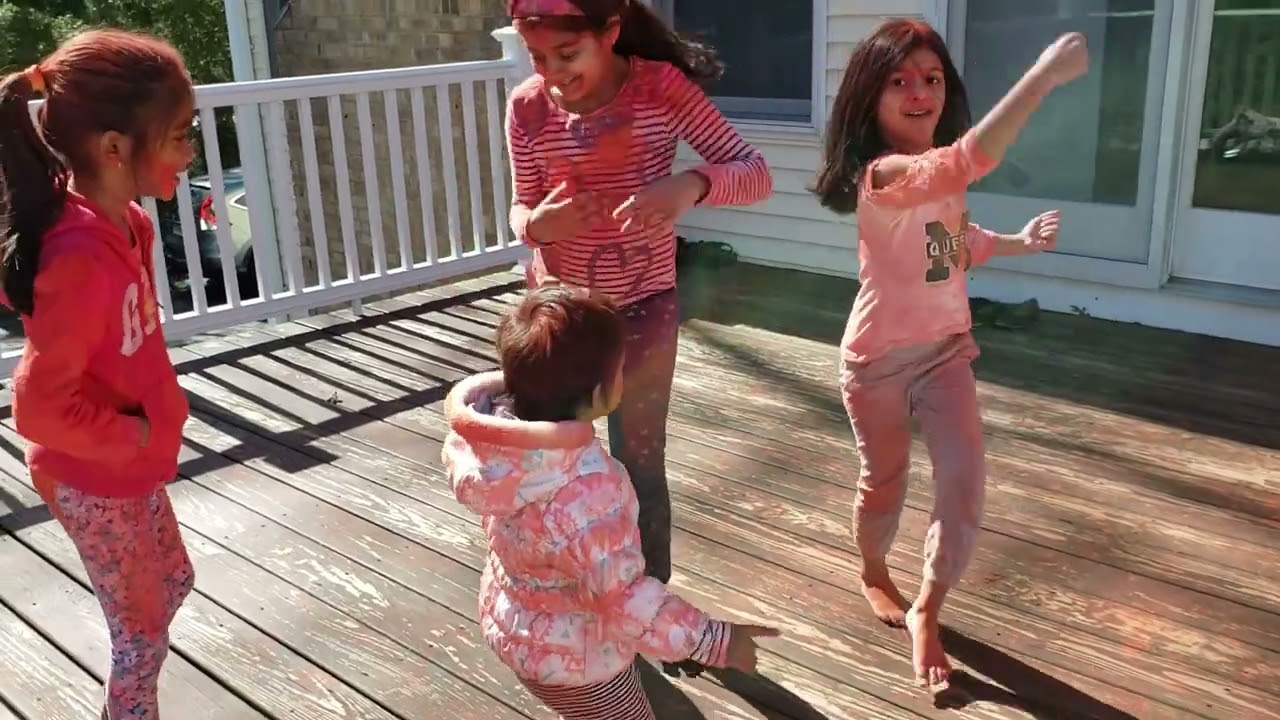 Holi celebration in Trumbull Connecticut