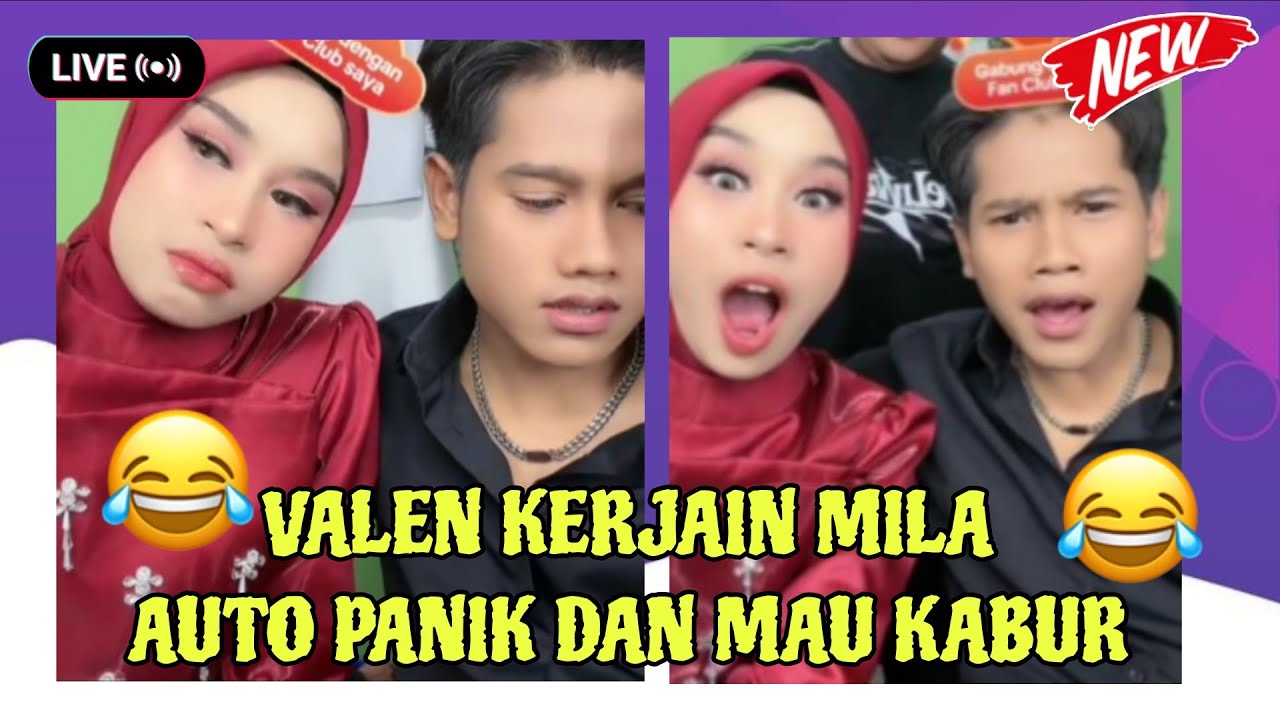 WIH..!! MILEN KEJAR-KEJARAN DIRUANG MAKE-UP || MILA KABUR DI KEJAR VALEN