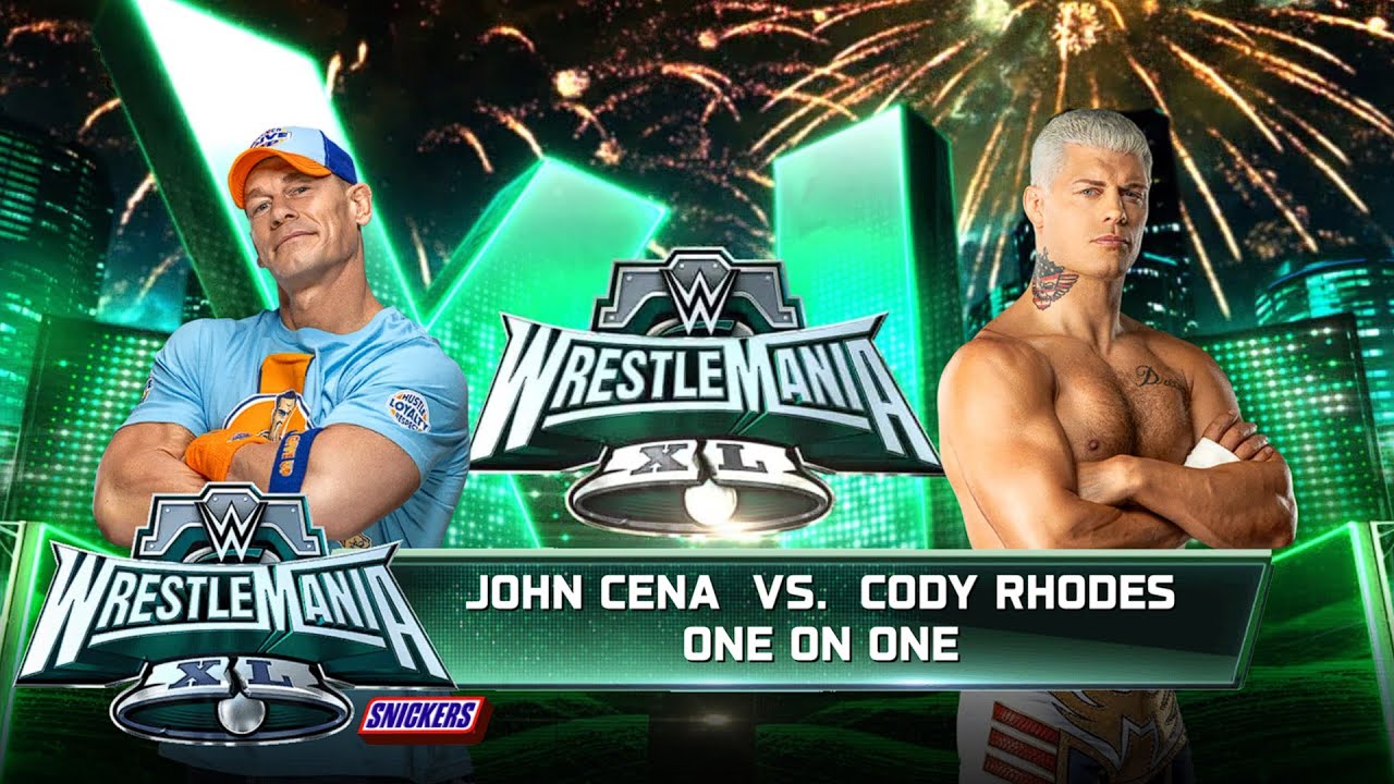 WWE FULL MATCH: John Cena vs. Cody Rhodes : WRESTLEMANIA , Jan 26, 2026 (WWE 2K25)