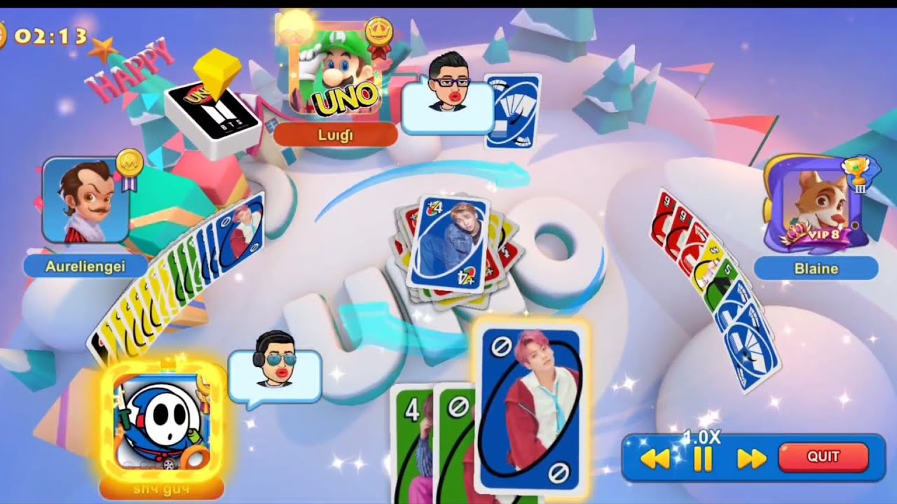 UNO! Mobile Game | Go Wild x200, Open Draft and x600 (Recorded games because I don't have storage) 😂