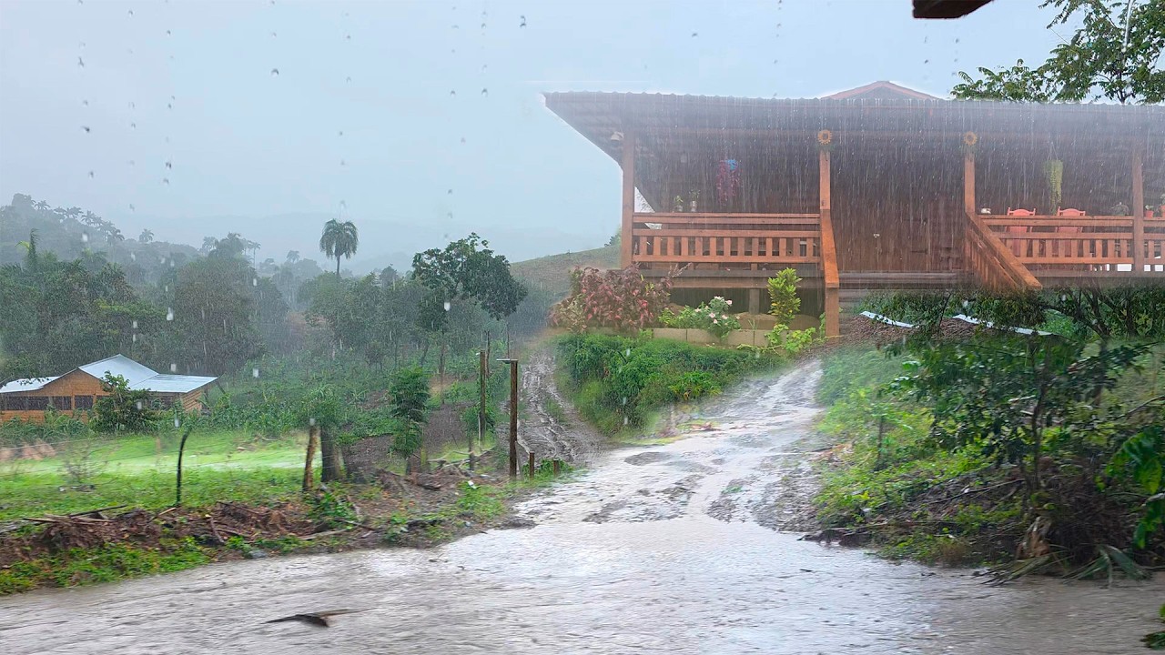 La Lluvia Arrecia y El R&iacute;o Nos Atrapa Durante Horas Cerca de La Cocina. La Vida del Campo.