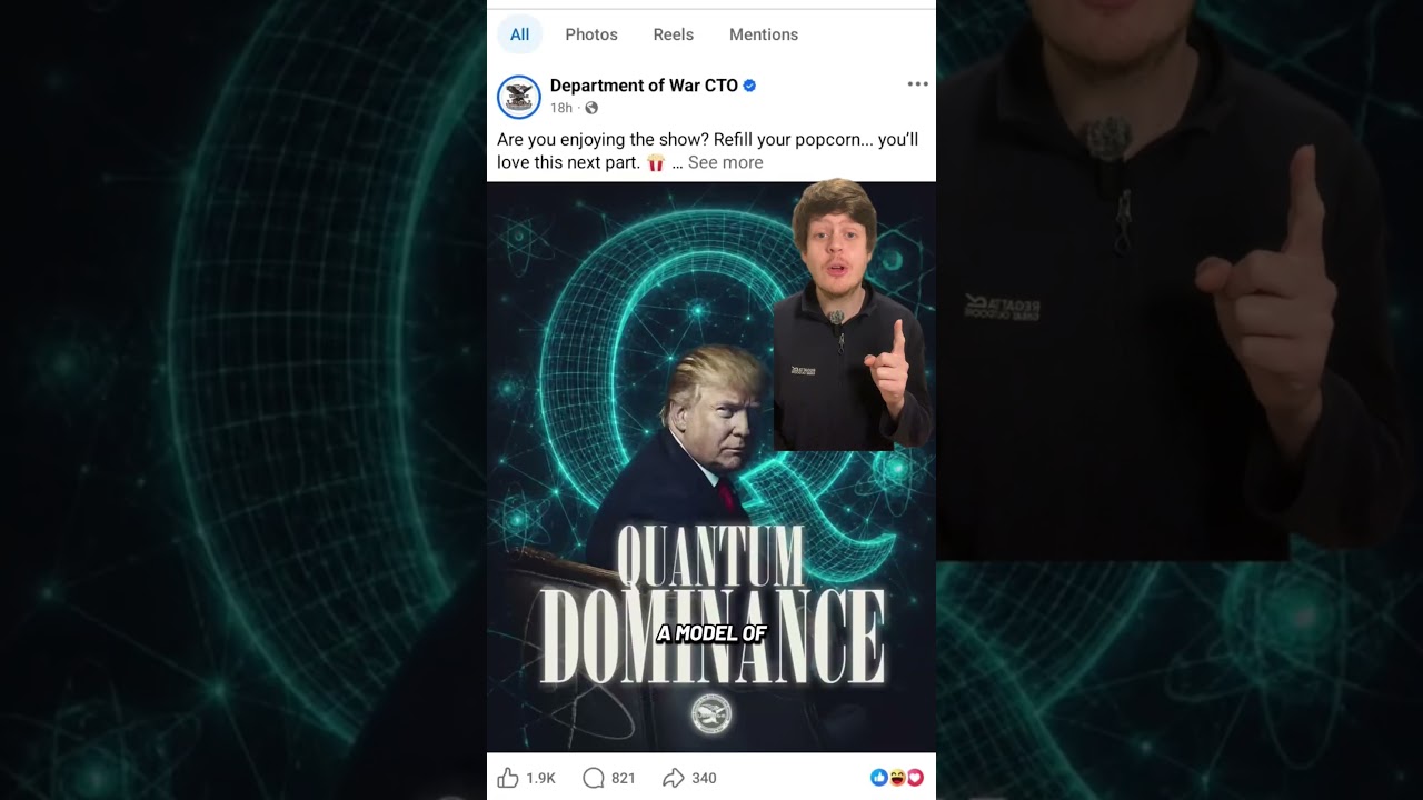 The White House turning into a quantum nonsense account wasn&rsquo;t on my 2026 Bingo card&hellip;