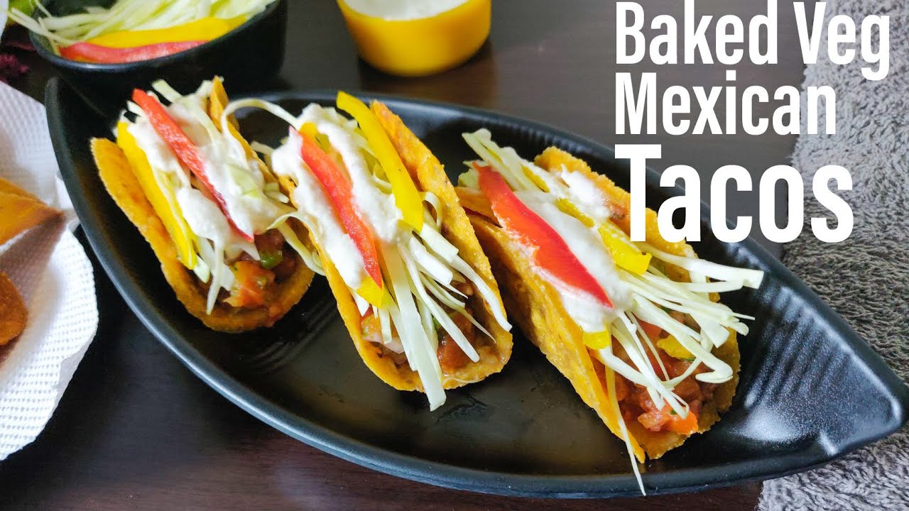 Baked Veg Tacos Recipe | Baked veg Mexican tacos | Healthy Veg Taco | Baked Taco Shells | Best Bites