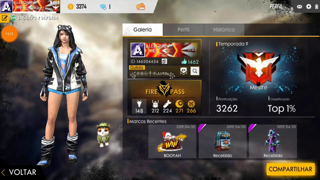 PEGANDO MESTRE NA TEMPORADA 9 !! FREE FIRE