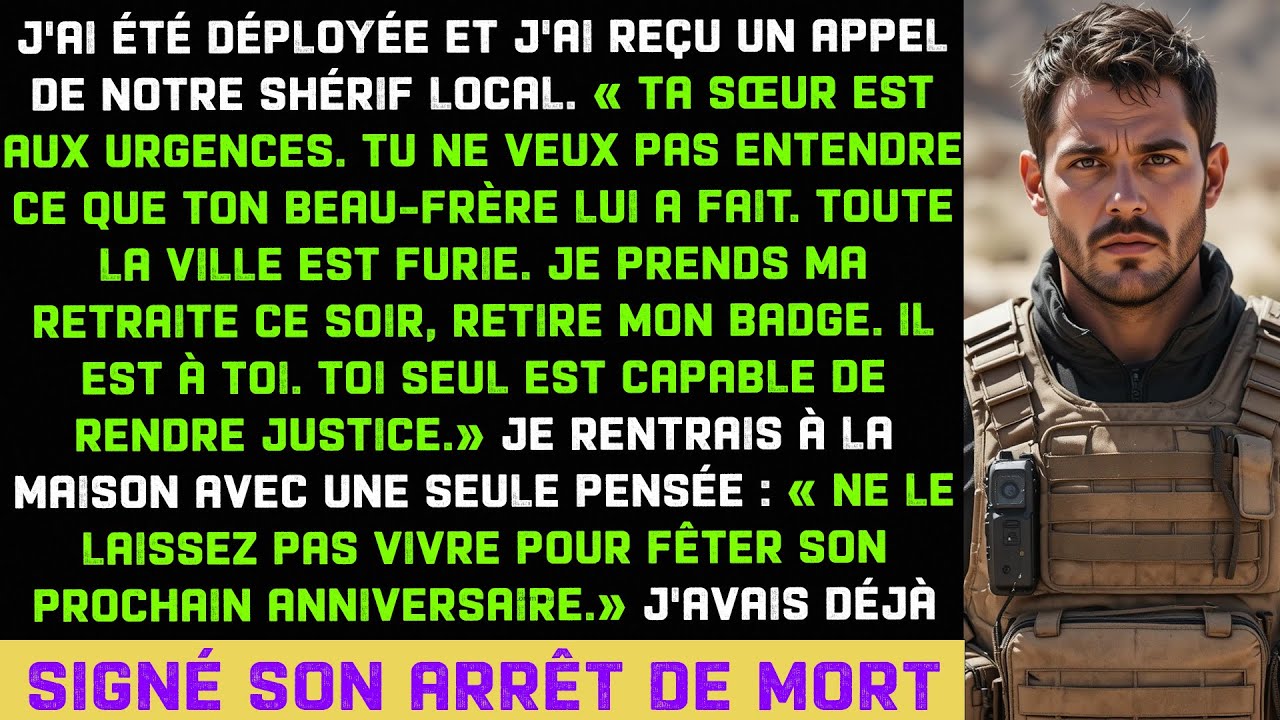 Le shérif a dit : «Débrouille-toi» Je suis revenu m’assurer que mon beau-frère ne se réveille jamais