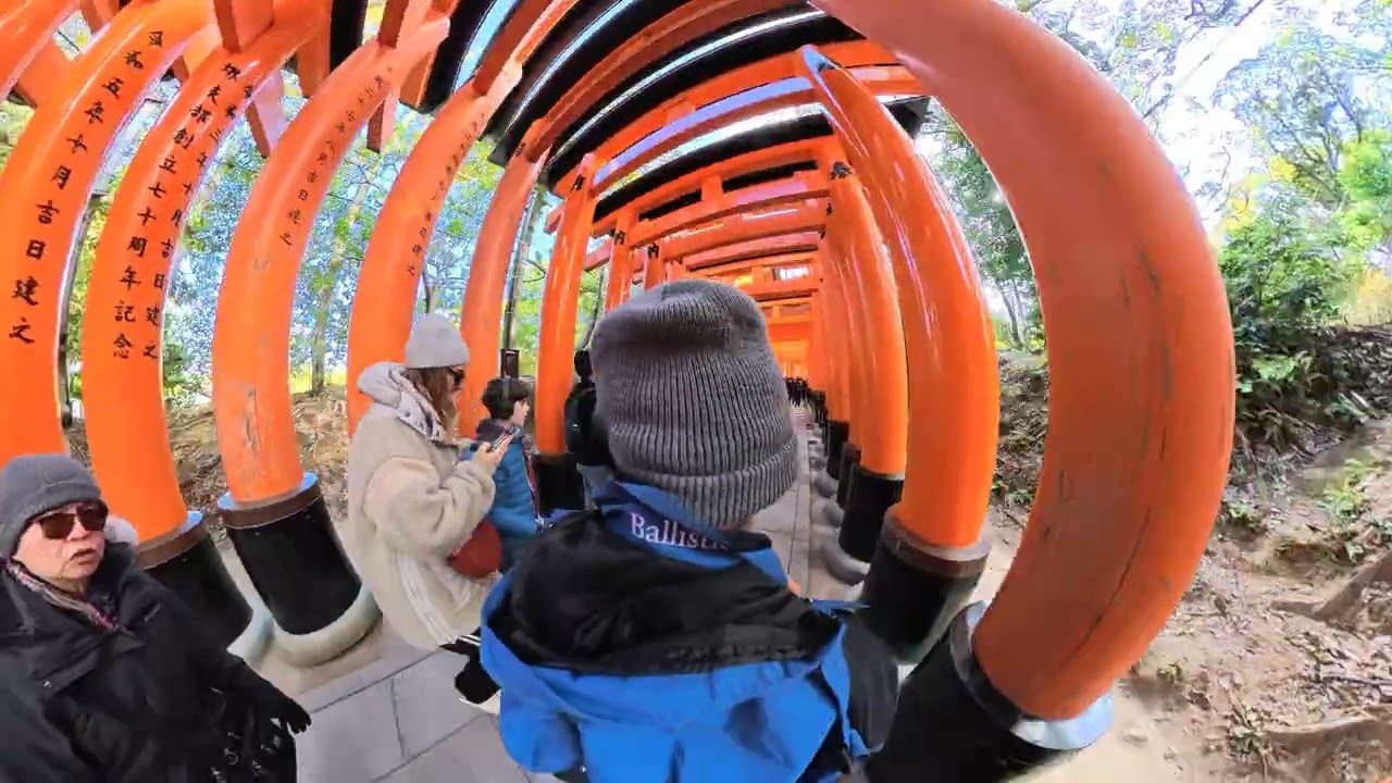 Fushimi Inari Taisha, Kyoto #insta360x5 #japan #kyoto #fushimiinarishrine #tourist