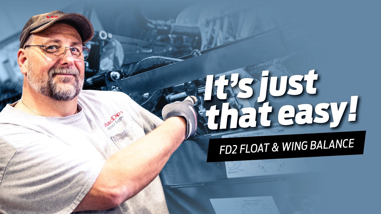 MacDon How To - FD2 FlexDraper® Header Float & Wing Balance