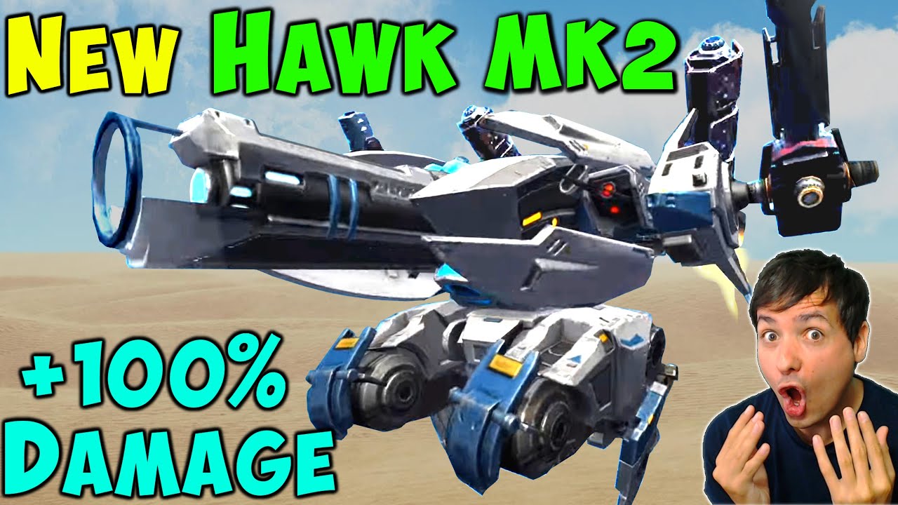 Ого! Новый геймплей Robot HAWK Mk2 и Overdrive — обновление War Robots (WR)