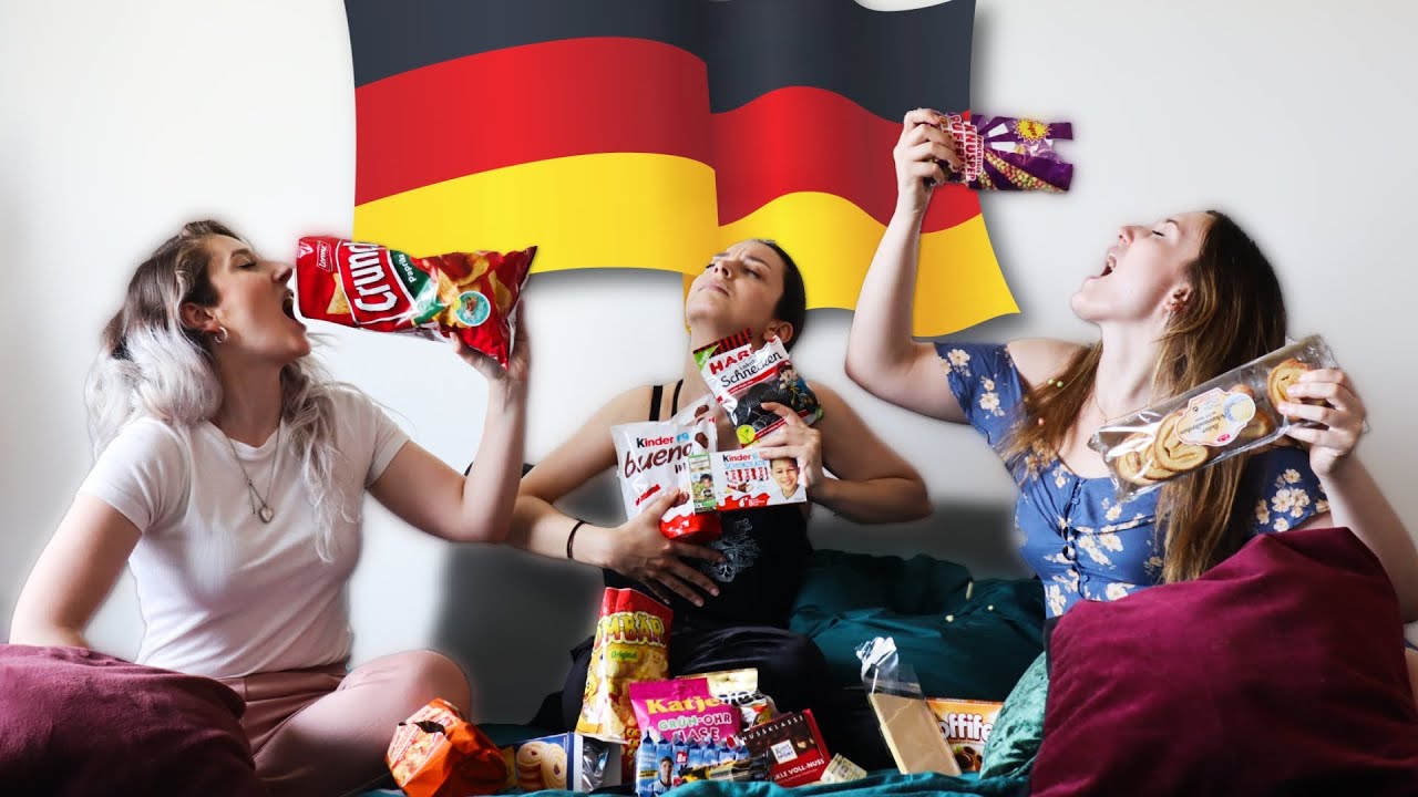 MUKBANG de SNACKS ALEMANES Con AMIGAS ALEMANAS 🇩🇪  AndyGM