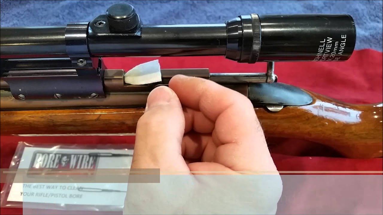 Sheridan .5mm Pellet Rifle Bore Cleaning with the Bore Wire
