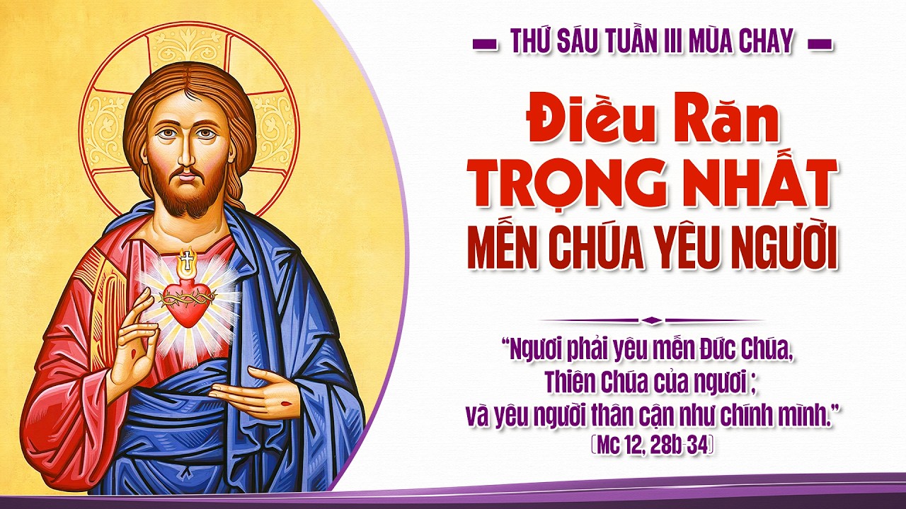 🔴Trực Tuyến  -  THÁNH LỄ THỨ 6 TUẦN III MÙA CHAY