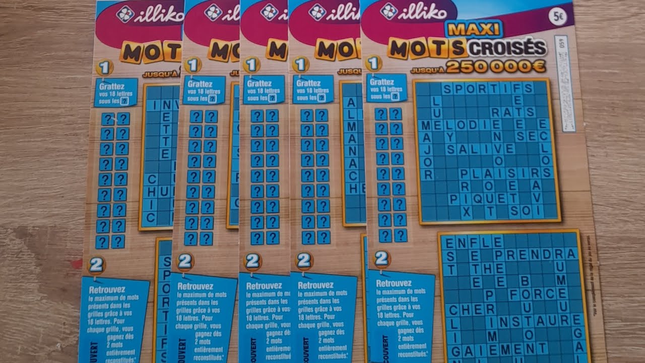 5 tickets de MOTS CROISÉS !!!