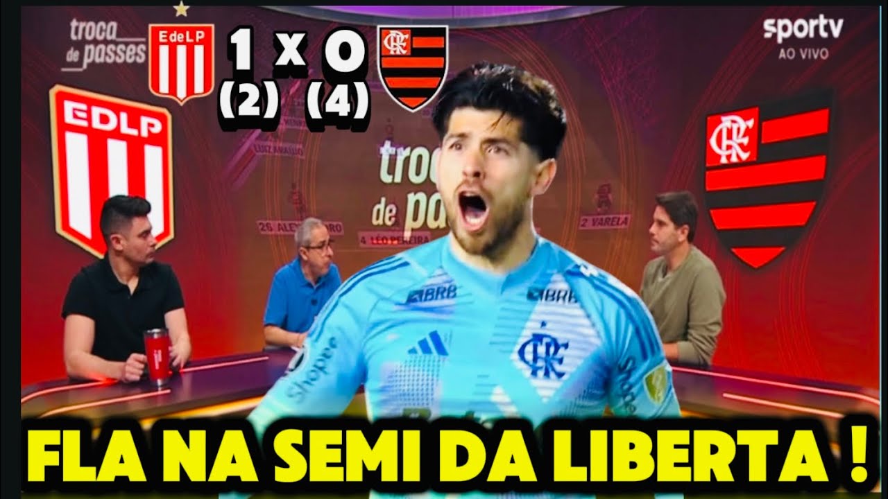 FLAMENGO CLASSIFICADO PARA SEMI FINAL DA LIBERTADORES! ESTUDIANTES 1 (2) X 0 (4) FLAMENGO !