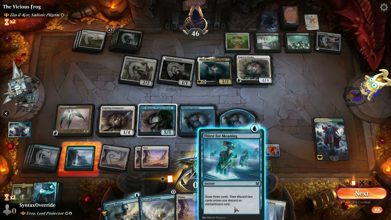 Epic comeback from NEGATIVE life with Urza, Lord Protector/Planeswalker | MTG Arena
