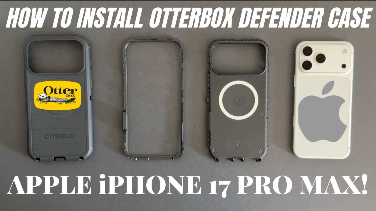Как установить iPhone 17 Pro Max в чехол OtterBox Defender (пошаговое руководство!)