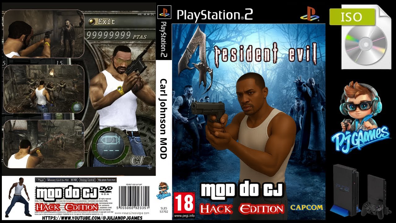 Resident Evil 4 MOD CJ do GTA [HACK] (PS2/ISO)