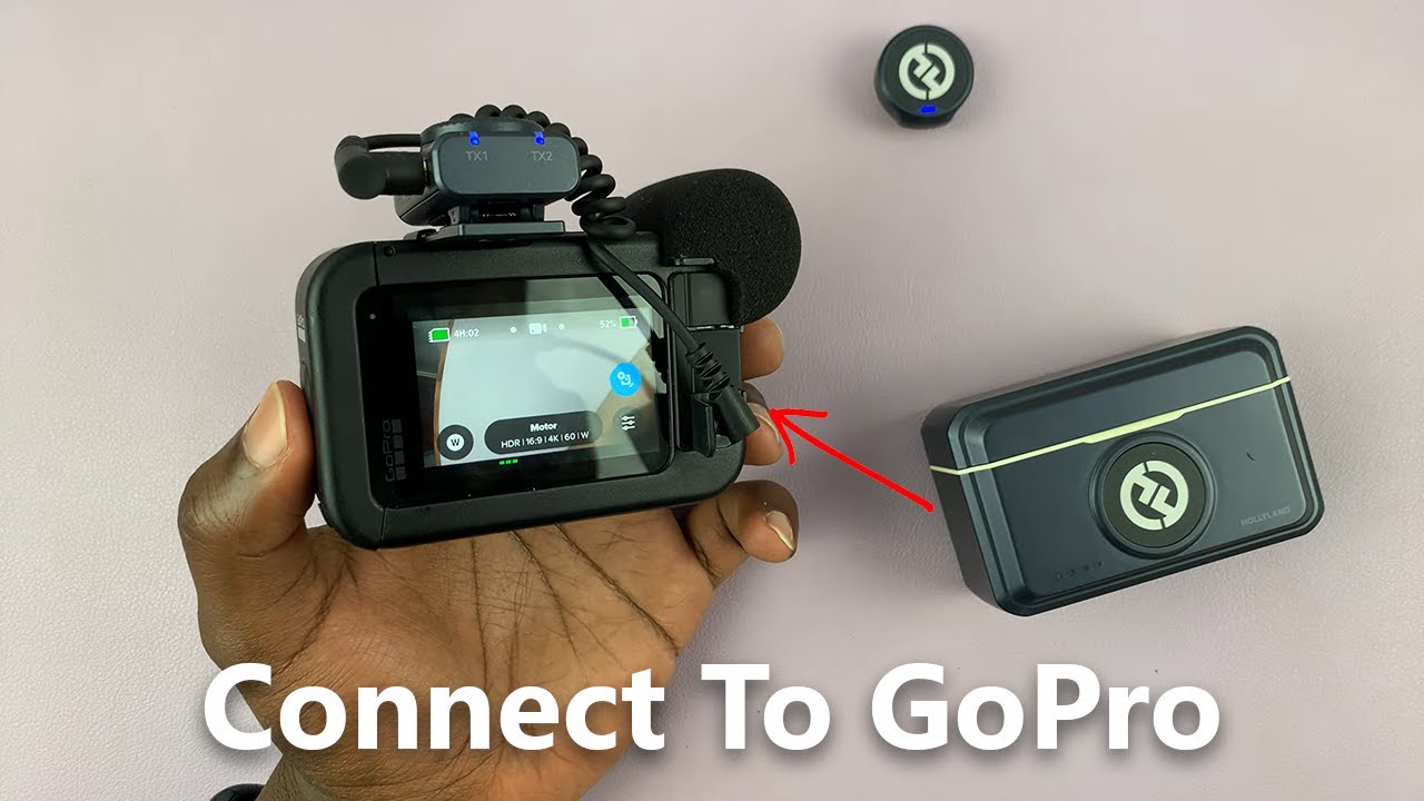 How To Connect Hollyland Lark M2 Wireless Microphone To GoPro