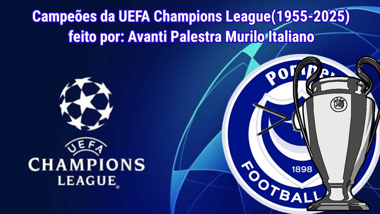 Campeões da UEFA Champions League(1955-2025)