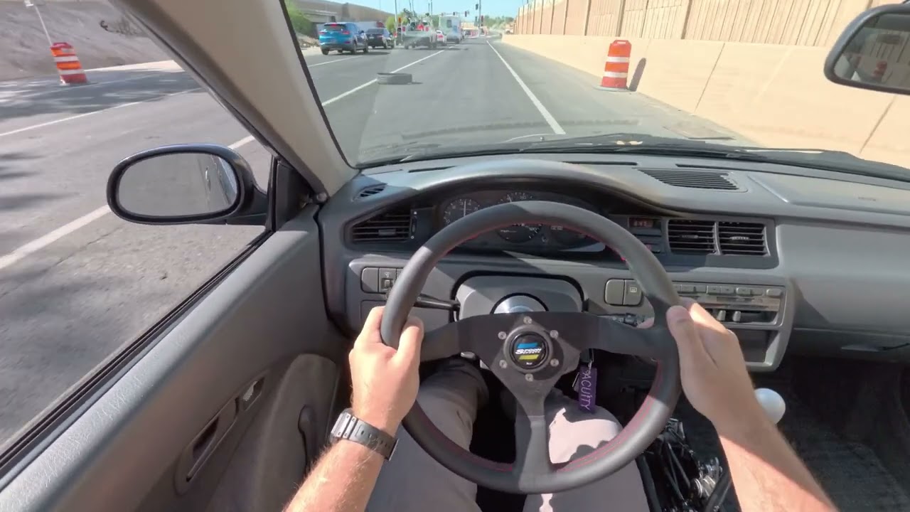 K20 Type R Powered Honda Civic EG POV Drive