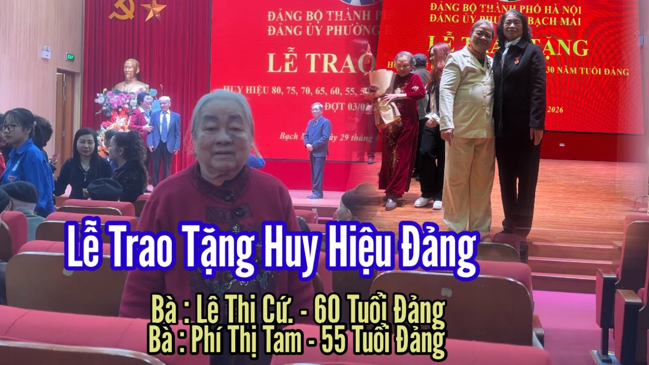 Lễ trao tặng huy hiệu 55-60 tuổi Đảng | đợt 3/02/2026 |