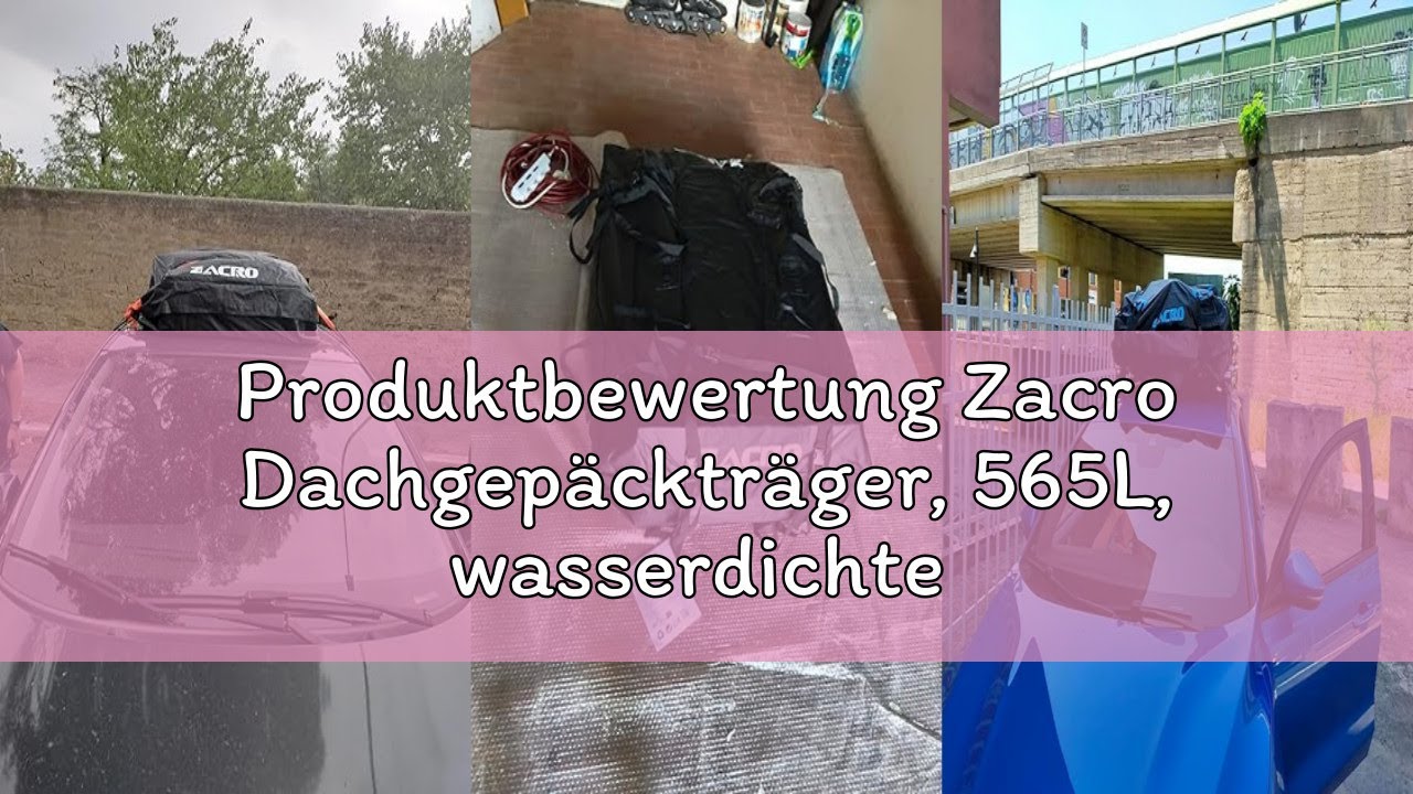 Produktbewertung Zacro Dachgepäckträger, 565L, wasserdichte Dachtasche mit 20 Kubikfuß für alle Auto