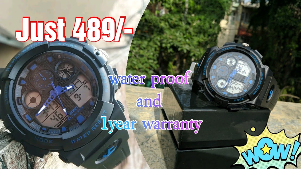 Dual time  water proof watch | Unboxing
